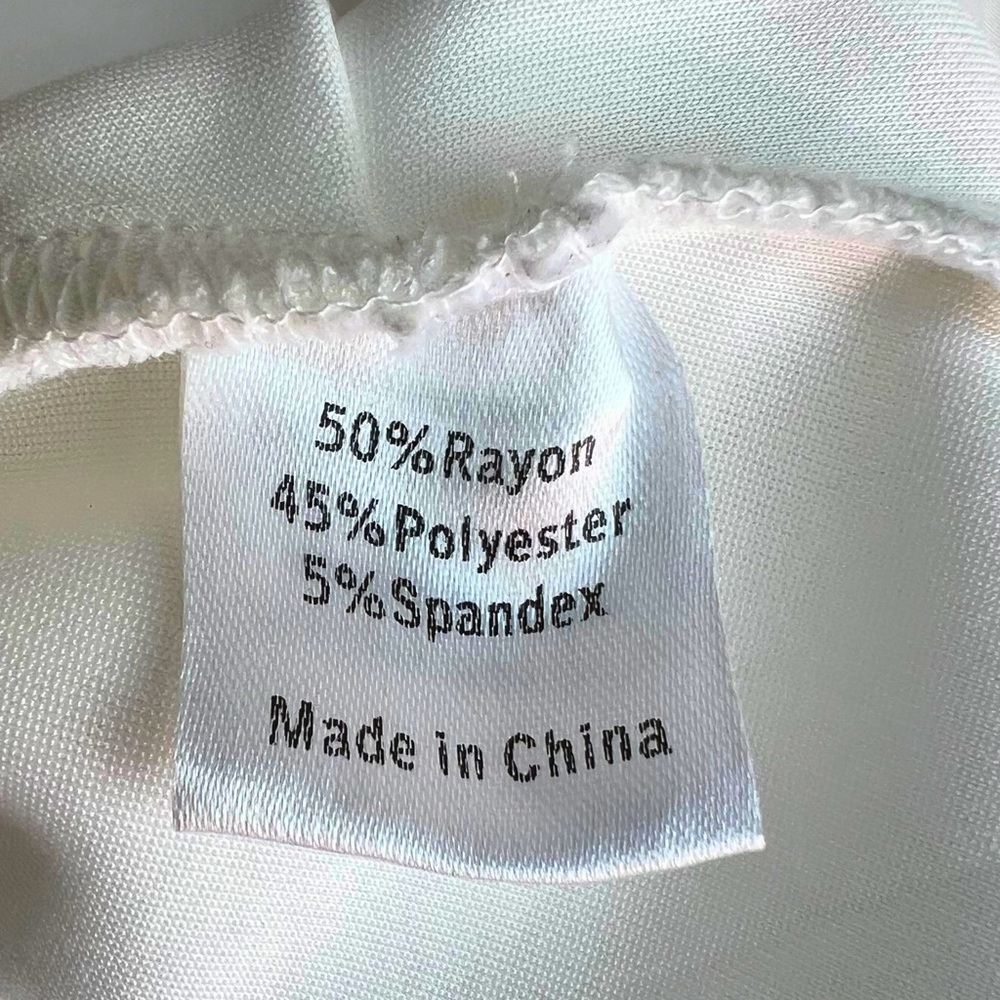 Emerson Lang (Large - NWOT) White Ruched Strapless Top - Picture 7 of 8